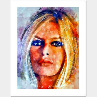 Watercolor Bardot Posters and Art